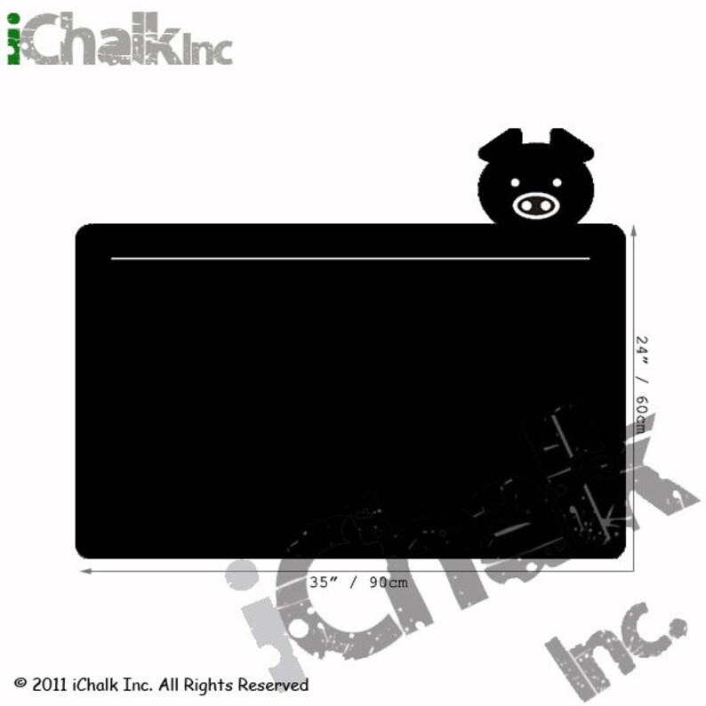 Piglet Chalkboard Vinyl Sticker Wall Decal for Home or Office 30/% off Blackboard Vinyl Wall Sticker Chalkboard Planner