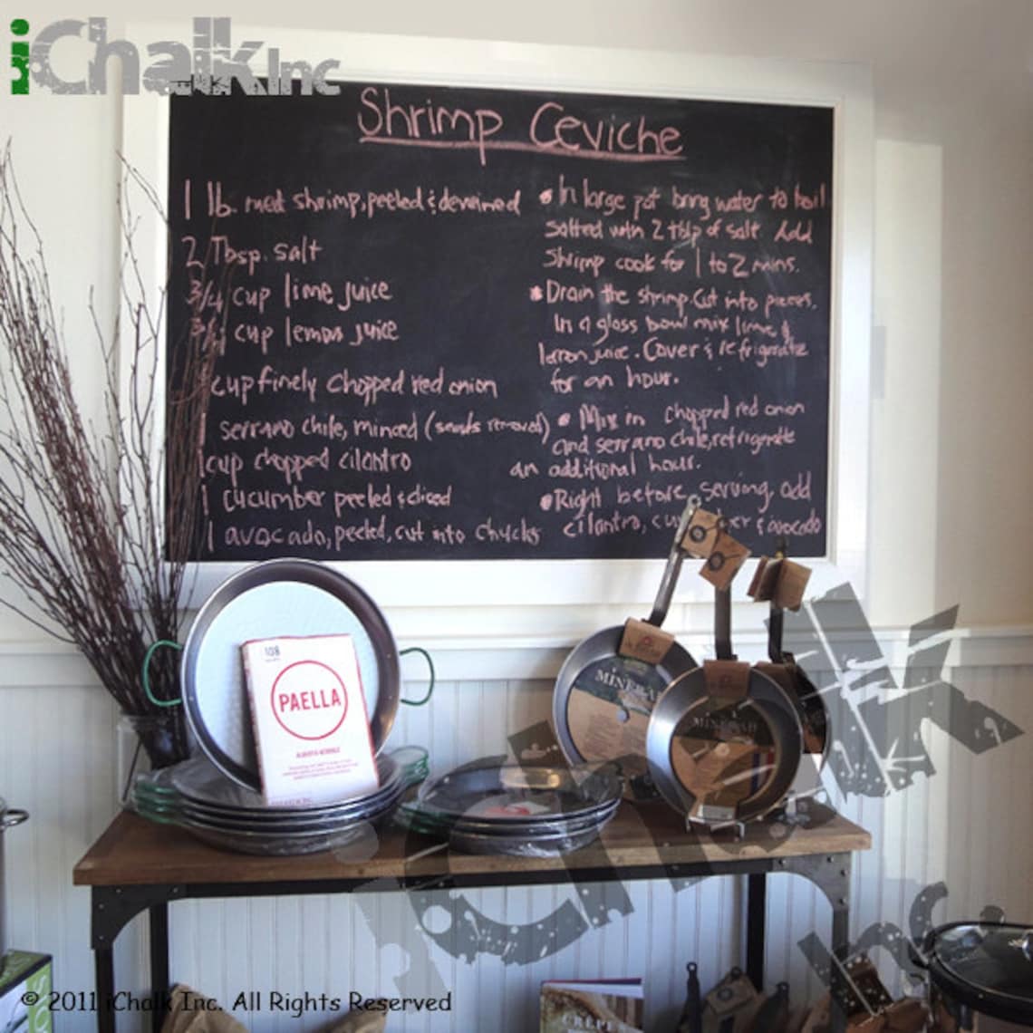 Chalkboard Wall Decal for Home or Office Large Blackboard Etsy