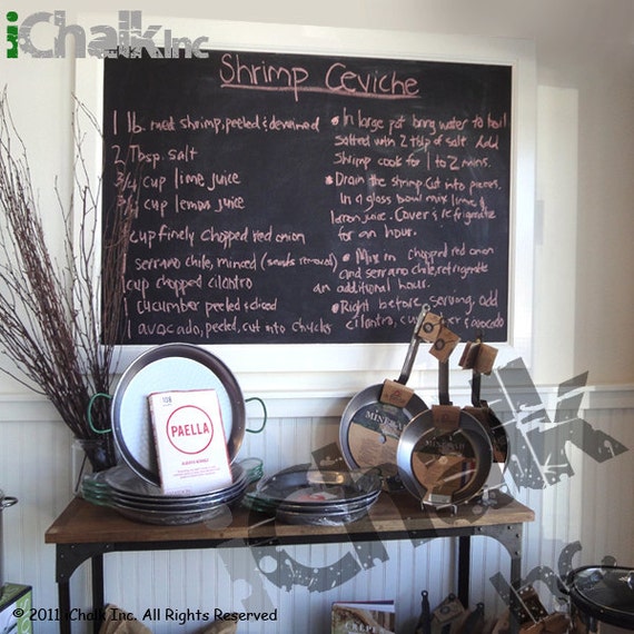 Chalkboard Wall Decal For Home Or Office Large Blackboard Sticker Vinyl Chalk