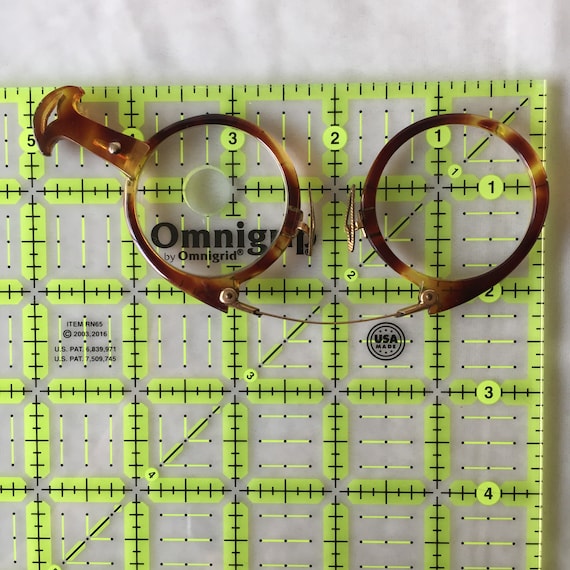 Pince nez Glasses Oxford Plastic Folding Lorgnette - image 10