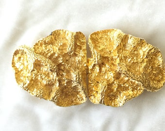 MimiDiN 1974 Belt Buckle Gold Nugget