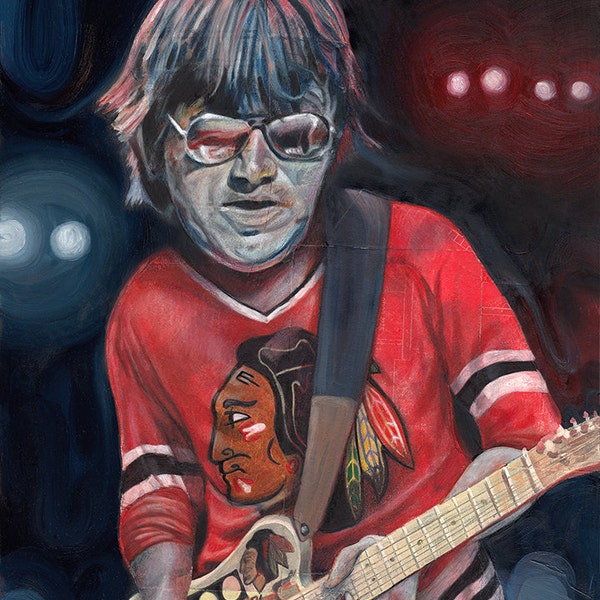 T-shirt Personnalisé Terry Kath - Coton Lourd, Fabriqué Aux USA - Tailles S à 5XL, Noir