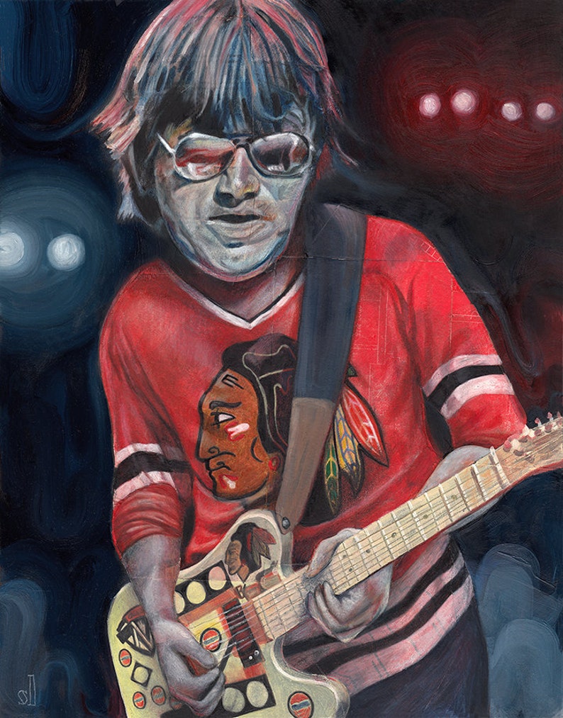 Terry Kath Guitarist for Chicago Portrait Archival Art Print Etsy