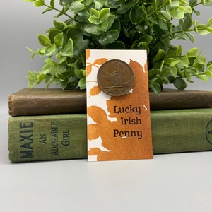 Lucky Irish Penny Coin Gift Card & Irish Blessing non religious St Patricks Day Groom's Gift, Wedding Keepsake, Free Shipping in Canada image 4