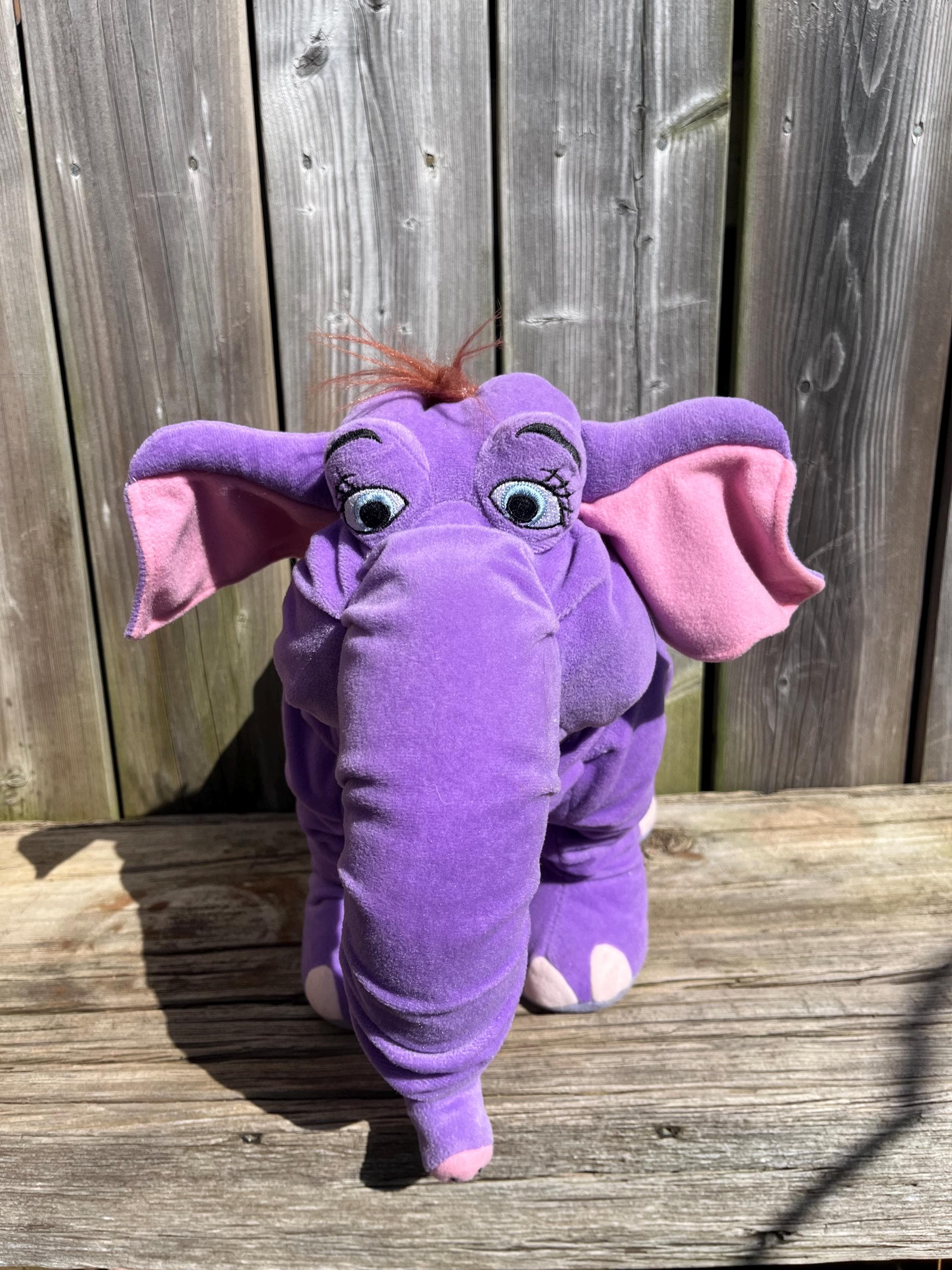 Disney Plush Winifred the Elephant From Jungle Book, Purple