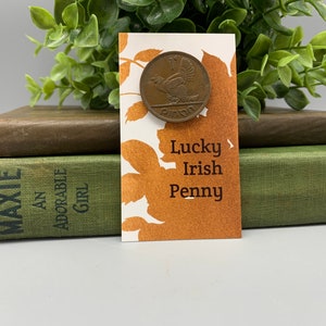 Lucky Irish Penny Coin Gift Card & Irish Blessing non religious St Patricks Day Groom's Gift, Wedding Keepsake, Free Shipping in Canada image 6