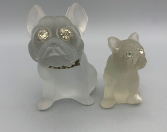 Westmoreland Figurine, Bulldog With Rhinestone Eyes, Sitting