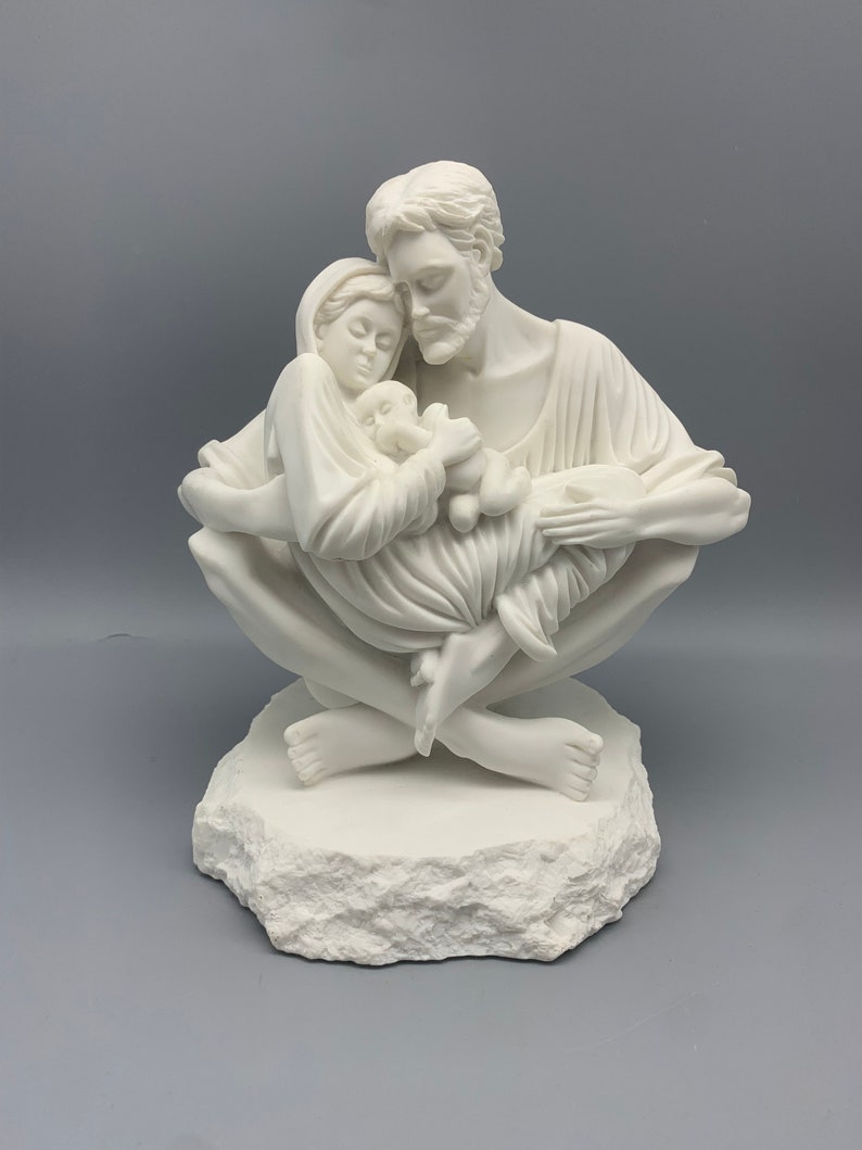 Timothy P. Schmalz Holy Family Statue a Quiet Moment Resin Replica of
