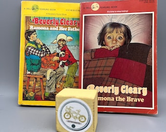 Beverly Cleary Ramona Books, Ramona the Brave and Ramona and her Father, Vintage Children’s Chapter Books, 1970s, Ramona Quimby