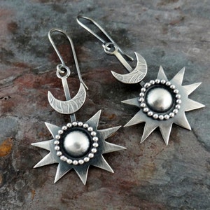 Dark Star Earrings II bold metalsmith earrings 6952 image 2