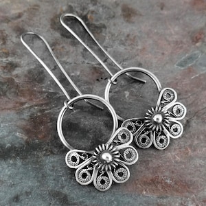 Filigree Drop Earrings (7101)