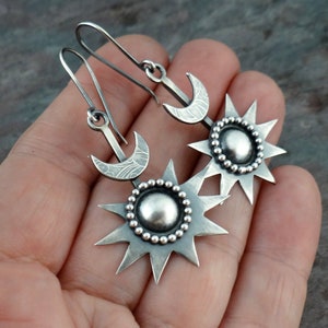 Dark Star Earrings II bold metalsmith earrings 6952 image 3