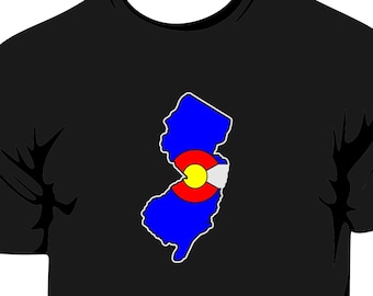 Colorado Flag New Jersey State T-Shirt