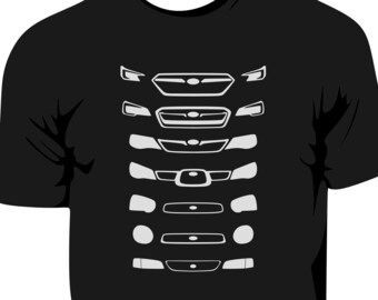 Custom Colors Subie Front Ends Headlights including 2022 T-Shirt