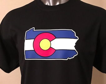 Colorado Flag Pennsylvania State T-Shirt