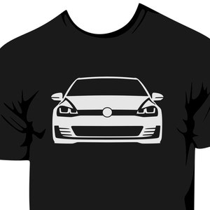 GTI Mk 7 Front End T-shirt - Etsy