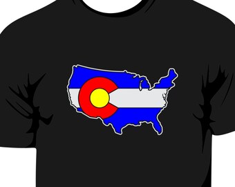 Colorado Flag United States T-Shirt