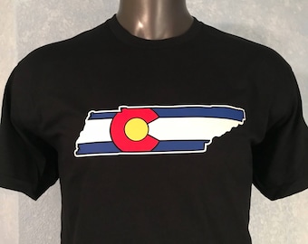 Colorado Flag Tennessee State T-Shirt