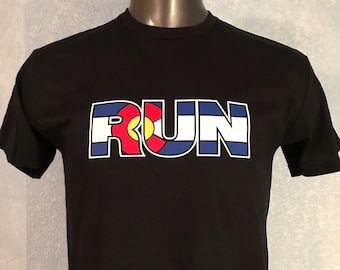 Colorado Flag 'Run' Runner T-Shirt