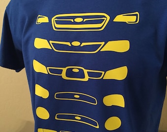 Colores personalizados Subie Front Ends Headlights Camiseta