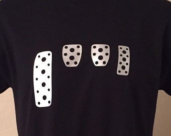 Benutzerdefinierte Farben Speichern Sie die Handbücher, bekam Pedal? Manuelle Getriebe Stick Shift T-Shirt