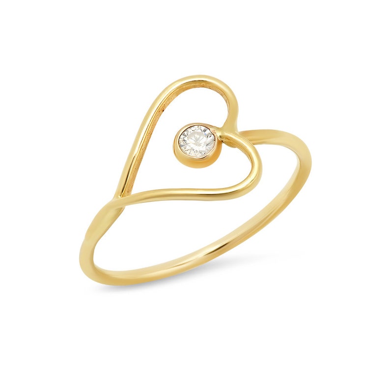 sideways heart ring