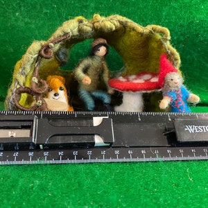 Natural Wool Felted Forest Home for Fairies, Gnomes, Ewoks, and Forest Animals,Educational Toy, Comprehension tool image 7