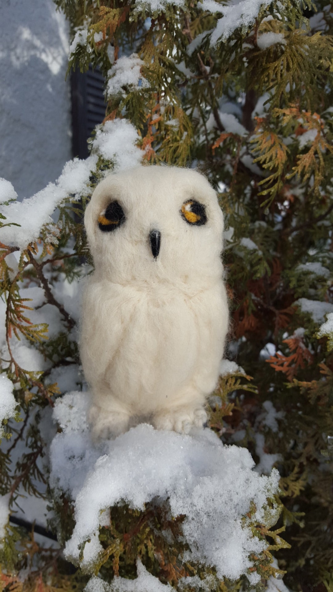 Needle Felted White Owl Hedwig Style Owl Needle Felted Owl - Etsy Canada