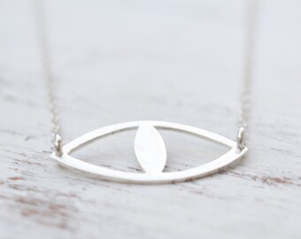 Evil Eye Necklace - Silver