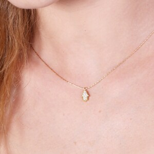 Hamsa necklace - Hamsa necklace gold, Hamsa hand choker, Lucky charm necklace ,Hamsa hand pendant