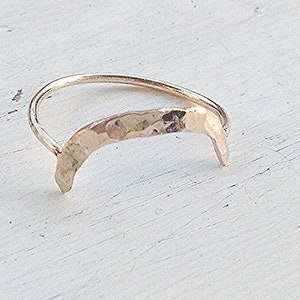 Gold filled ring,Arc ring,dainty arch ring,minimalist gold ring,handmade jewelry,dainty ring