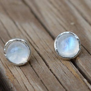 moonstone earrings sterling silver earrings,stud earring stone,Gemstone studs,gemstone,moonstone jewelry