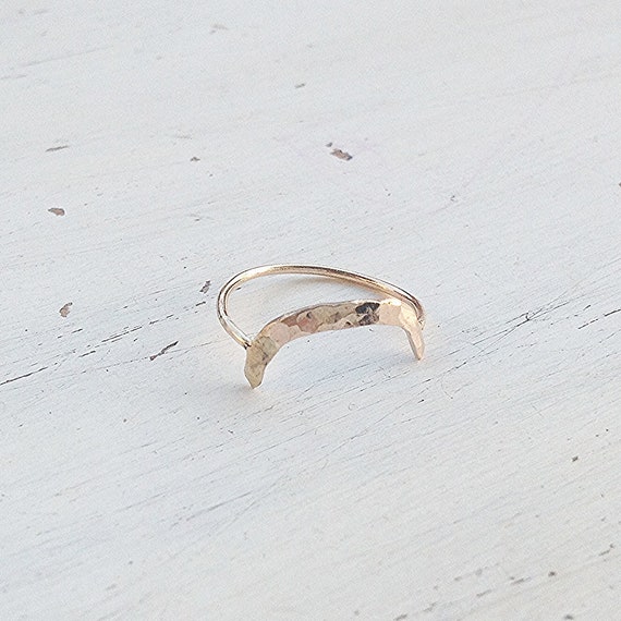 Gold Filled Ringarc Ringdainty Arch Ringminimalist Gold Etsy