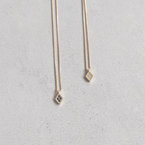 Rhombus Necklace, Gold Rhombus Necklace, Tiny Rhombus Necklace, Dainty Necklace, Layer Necklace, Gifts for Her, Necklaces for Women
