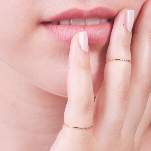 Gold ring, Stacking ring, thin gold ring, simple rings, tiny rings, gold thin rings- RR2