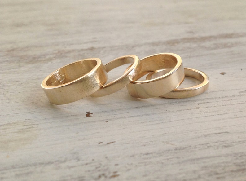 gold wedding band gold knuckle ring- R7 gold ring stack ring handmade ring band ring stacking rings wedding ring