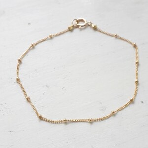 Gold bracelet,dainty bracelet,minimalist bracelet,satellite chain,tiny bracelet,delicate bracelet,gift for her -21186