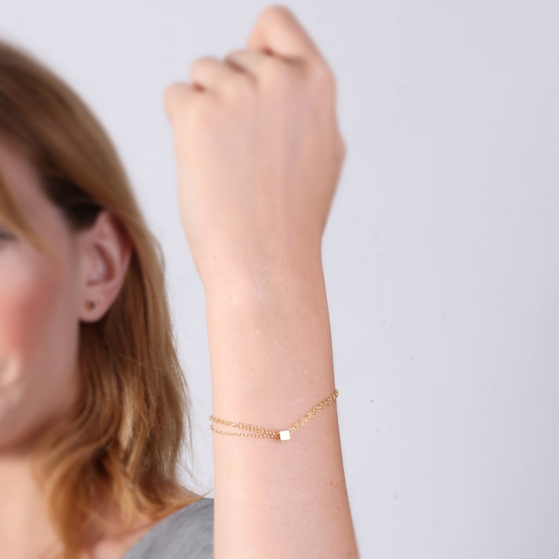 Gold Bracelet Simple Gold Filled Bracelet Delicate Bracelet Etsy