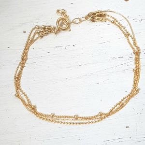 Gold anklet,gold ankle bracelet,gold filled anklet,minimalist anklet,Layered anklet,delicate gold anklet,Summer anklet,Chain anklet -60088