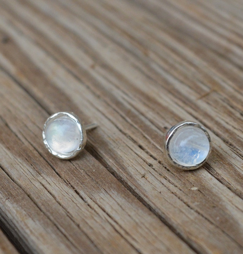 moonstone earrings,moonstone stud earrings,sterling silver earrings,stud earring stone,moonstone studs,gemstone earrings,moonstone jewelry image 3