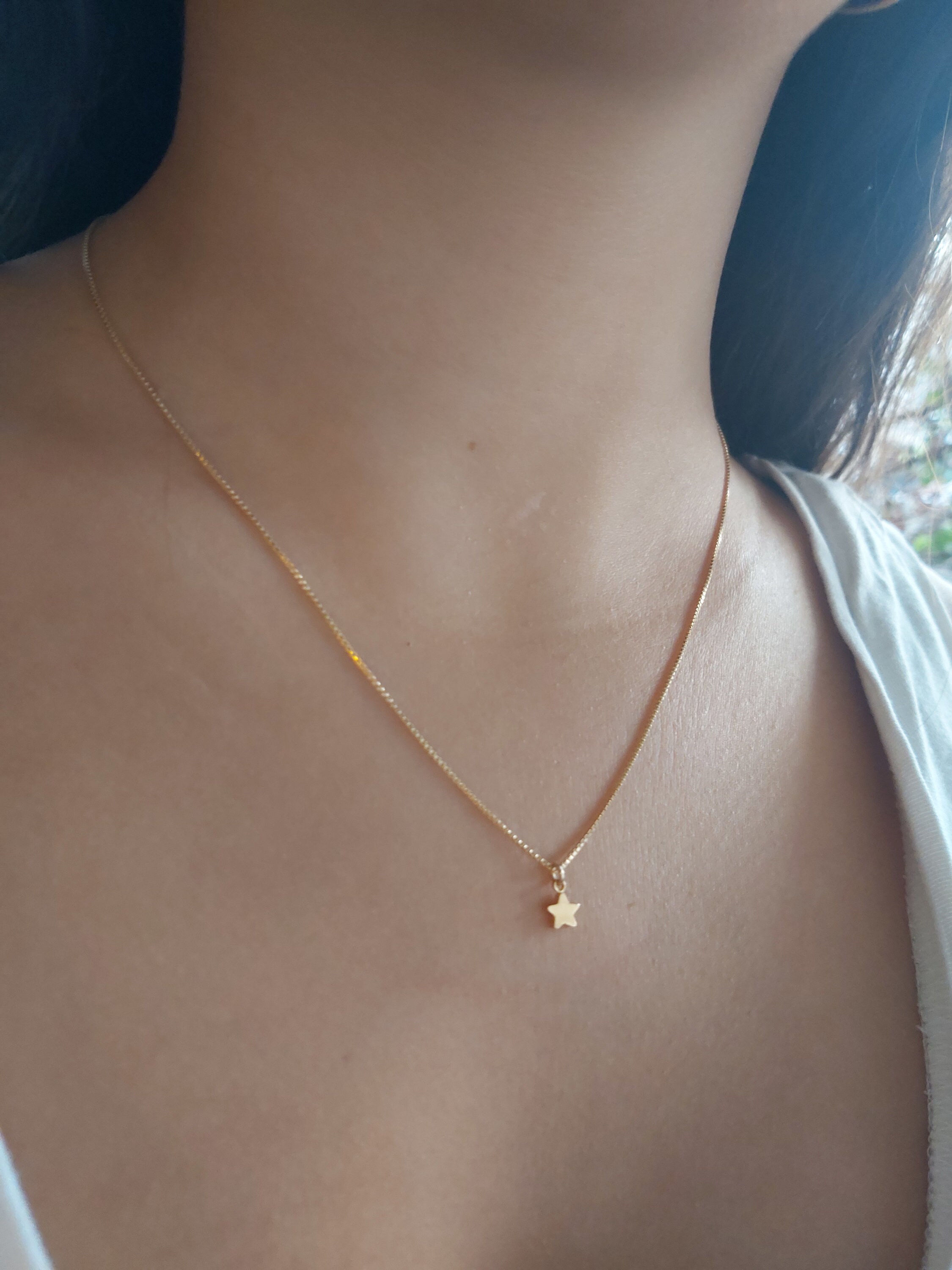 Small star pendant necklace in Sterling Silver or Gold. – Thea Grant