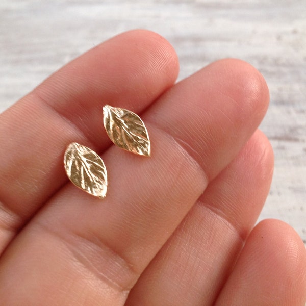 Small Leaf Earrings Etsy