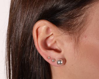 Sterling silver Earrings,Ball Earrings,Ball Stud Earrings,Gold Studs Earrings,silver ball studs,sterling silver post earrings