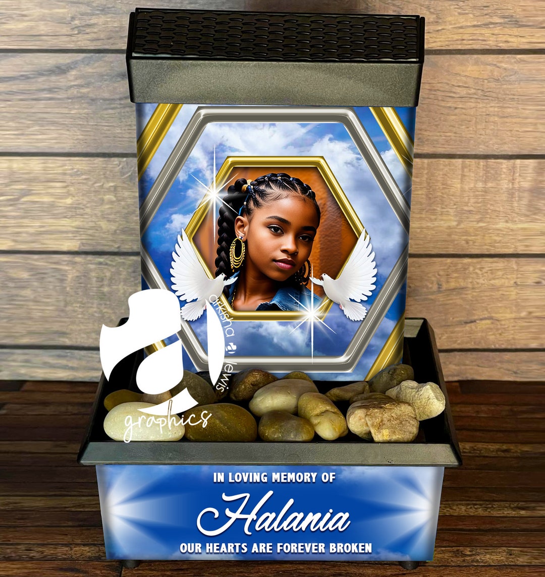 Two Dove, Dollar Tree Digital Water Fountain Design Template, Memorial