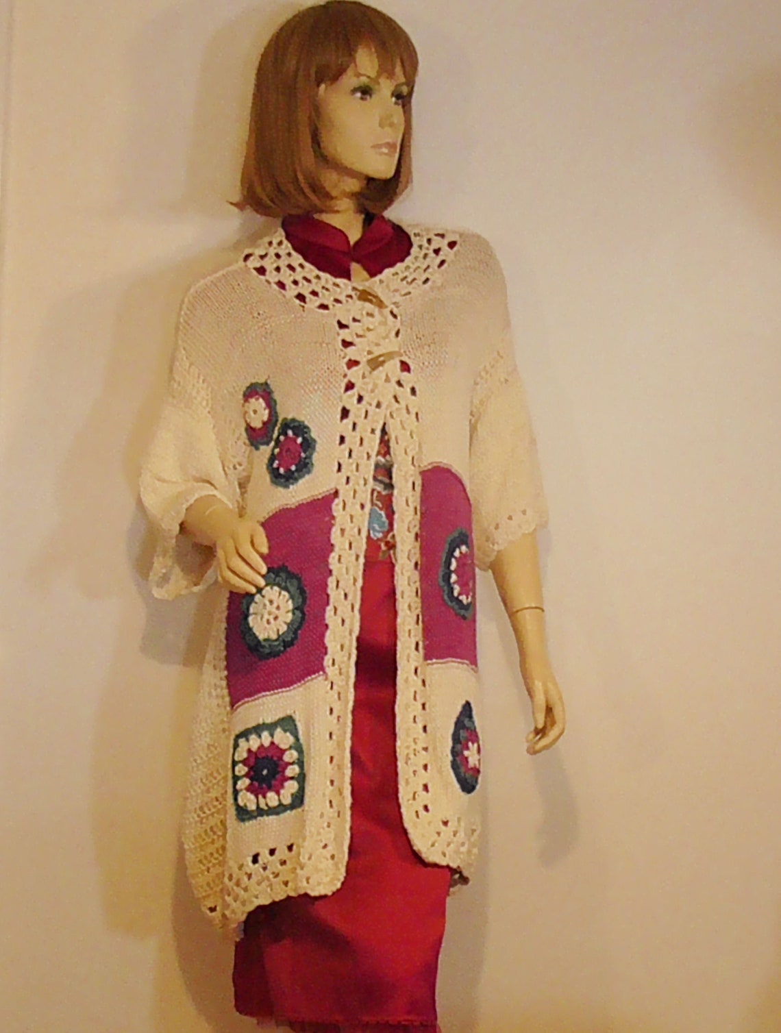 BOHO CROCHET JACKET Etsy