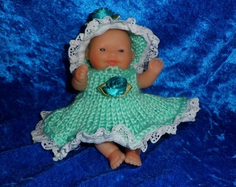 BERENGUER 5" DOLLS CLOTHES. Knitting Pattern.