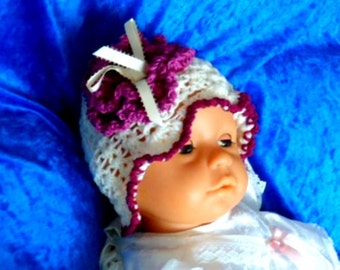 BABY COTTON HAT. Crochet Pattern.