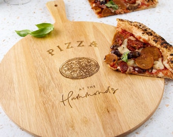 Personalised Family Pizza Serving Board, Family Pizza Night Serving Board, Pizza Lover Gift, Pizza Board, Family Gift, Gift for Family