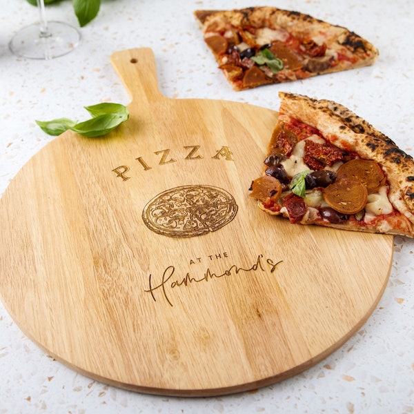 Personalised Family Pizza Serving Board, Family Pizza Night Serving Board, Pizza Lover Gift, Pizza Board, Family Gift, Gift for Family
