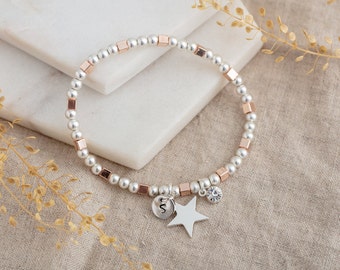 Double Fair Rose Gold Bracelet With Adjustable For Woman Teen/’s And Girls
